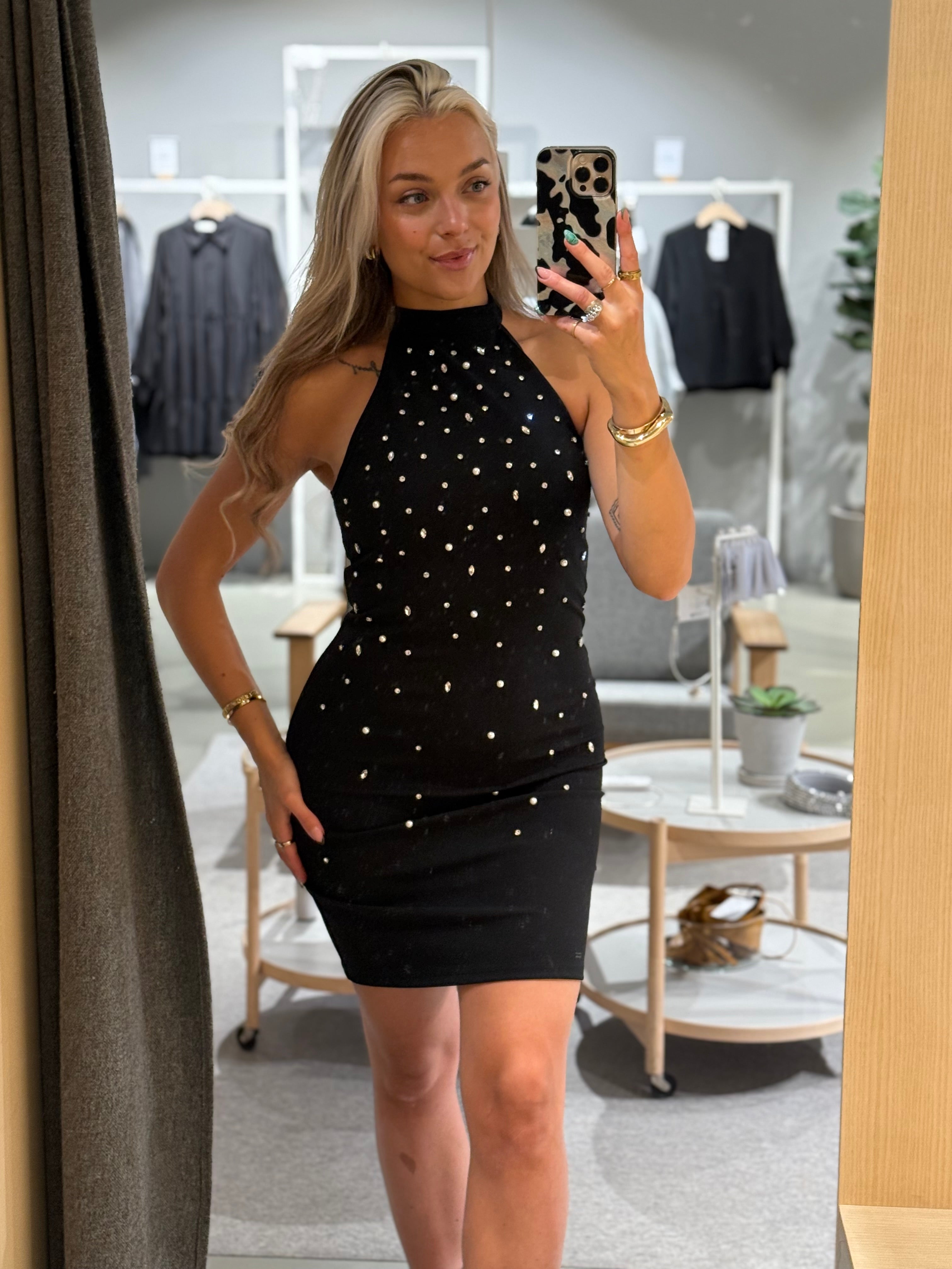 VICLARA Short Dress - Black